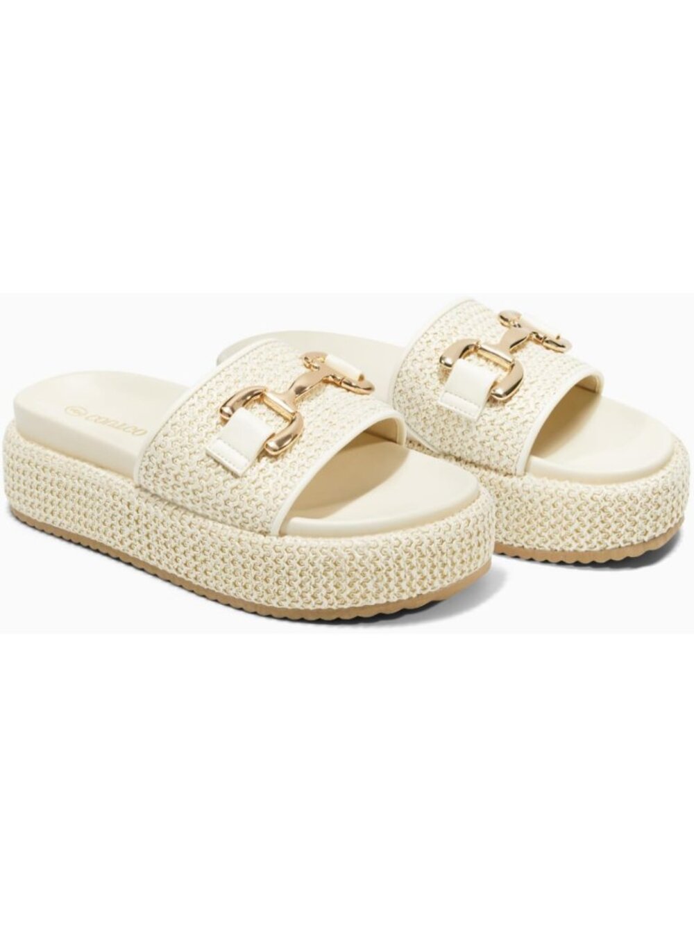 Women's Cream White Comfortable Stylish Casual Beach Style Round Open Toe Sandal - Picture 5 of 5
